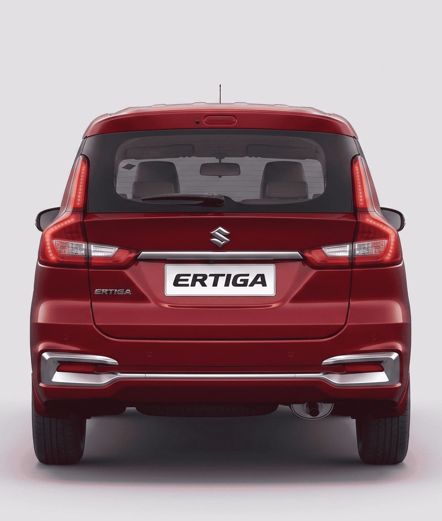 Ertiga rear three-quarter angle highlighting body and tailgate