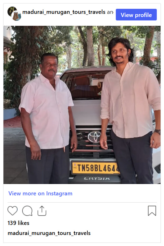Instagram post from @madurai_murugan_tours_travels